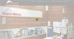 Desktop Screenshot of hanadeco.com.my